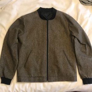 Asos Wool-esque zip up formal bomber jacket